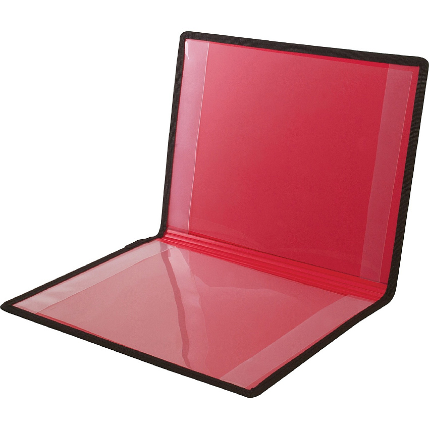 Anglers Certificate Holder 12" x 9" - 2 Internal Pocket(s) - Vinyl, Polypropylene - Black - 1 Each (204)