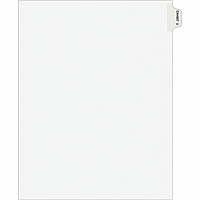 Avery&reg; Individual Legal Exhibit Dividers - Avery Style 1 Printed Tab(s) - Character - U - 8.5