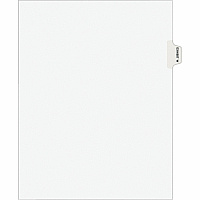 Avery&reg; Individual Legal Exhibit Dividers - Avery Style 1 Printed Tab(s) - Character - W - 8.5
