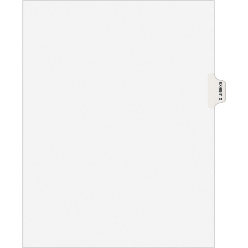 Avery 01394 Legal Index Divider Exhibit Alpha Letter Avery Style