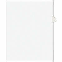 Avery&reg; Individual Legal Exhibit Dividers - Avery Style 25 x Divider(s) - Printed Tab(s) - Character - H - 1 Tab(s)/Set - 8.5" Divider Width x 11" Divider Length - Letter - White Paper Divider - White Tab(s) - 20% Recycled - Reinforced Tab, Rip (01408)