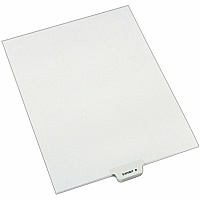 Avery&reg; Individual Bottom Tab Legal Dividers 25 x Divider(s) - Bottom Tab(s) - Exhibit R - 1 Tab(s)/Set - 8.5" Divider Width x 11" Divider Length - Letter - 8.50" Width x 11" Length - White Paper Divider - 20% Recycled - 25 / Pack (12391)