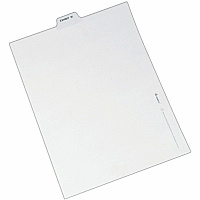 Avery&reg; Individual Bottom Tab Legal Dividers 25 x Divider(s) - Bottom Tab(s) - Exhibit W - 1 Tab(s)/Set - 8.5" Divider Width x 11" Divider Length - Letter - 8.50" Width x 11" Length - White Paper Divider - 20% Recycled - 25 / Pack (12396)