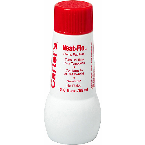 Carter's&trade; Stamp Pad Inker Red Ink - 2 fl oz - Red - 1 Each (21447)