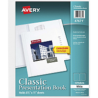 Avery&reg; White Presentation Book Letter - 8 1/2