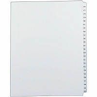 Avery&reg; Allstate Style Collated Legal Dividers 1 x Divider(s) - Side Tab(s) - 176-200 - 25 Tab(s)/Set - 8.5" Divider Width x 11" Divider Length - Letter - 8.50" Width x 11" Length - White Paper Divider - 20% Recycled - 25 / Set (82190)