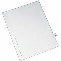 Avery&reg; Alllstate Style Individual Legal Dividers 25 x Divider(s) - Side Tab(s) - 6 - 1 Tab(s)/Set - 8.5" Divider Width x 11" Divider Length - Letter - 8.50" Width x 11" Length - White Paper Divider - 20% Recycled - 25 / Pack (82204)
