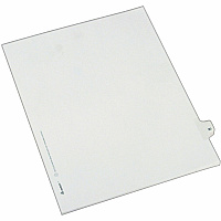 Avery&reg; Alllstate Style Individual Legal Dividers 25 x Divider(s) - Side Tab(s) - 30 - 1 Tab(s)/Set - 8.5" Divider Width x 11" Divider Length - Letter - 8.50" Width x 11" Length - Paper Divider - White Tab(s) - 20% Recycled - 25 / Pack (82228)