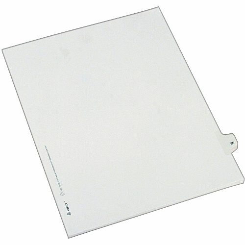 Avery&reg; Alllstate Style Individual Legal Dividers 25 x Divider(s) - Side Tab(s) - 30 - 1 Tab(s)/Set - 8.5" Divider Width x 11" Divider Length - Letter - 8.50" Width x 11" Length - Paper Divider - White Tab(s) - 20% Recycled - 25 / Pack (82228)