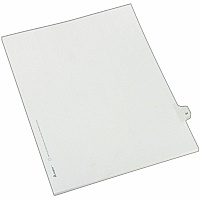 Avery&reg; Alllstate Style Individual Legal Dividers 25 x Divider(s) - Side Tab(s) - 31 - 1 Tab(s)/Set - 8.5" Divider Width x 11" Divider Length - Letter - 8.50" Width x 11" Length - Paper Divider - White Tab(s) - 20% Recycled - 25 / Pack (82229)