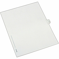 Avery&reg; Alllstate Style Individual Legal Dividers 25 x Divider(s) - Side Tab(s) - 38 - 1 Tab(s)/Set - 8.5" Divider Width x 11" Divider Length - Letter - 8.50" Width x 11" Length - Paper Divider - White Tab(s) - 20% Recycled - 25 / Pack (82236)