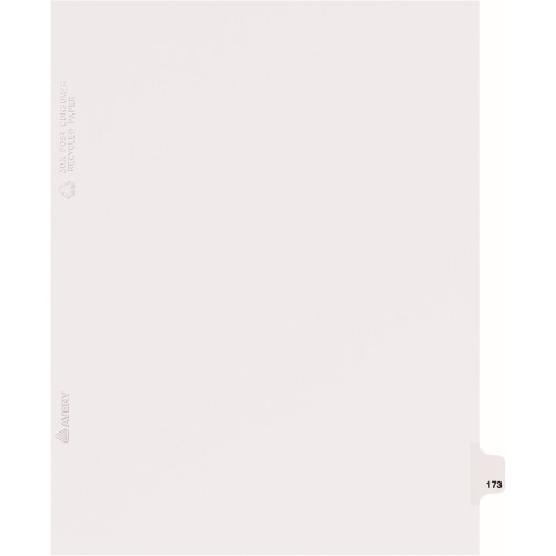 Avery Individual Legal Dividers Style, Letter Size, Side Tab #173 (82389)