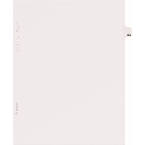 Avery Individual Legal Dividers Style, Letter Size, Side Tab #205 (82421)