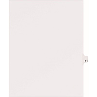 Avery&reg; Side Tab Individual Legal Dividers 25 x Divider(s) - Side Tab(s) - 216 - 1 Tab(s)/Set - 8.5" Divider Width x 11" Divider Length - Letter - 8.50" Width x 11" Length - White Paper Divider - 20% Recycled - 25 / Pack (82432)