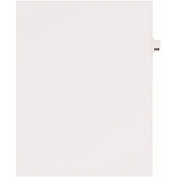 Avery&reg; Side Tab Individual Legal Dividers 25 x Divider(s) - Side Tab(s) - 256 - 1 Tab(s)/Set - 8.5" Divider Width x 11" Divider Length - Letter - 8.50" Width x 11" Length - White Paper Divider - 20% Recycled - 25 / Pack (82472)