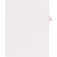 Avery&reg; Side Tab Individual Legal Dividers 25 x Divider(s) - Side Tab(s) - 258 - 1 Tab(s)/Set - 8.5" Divider Width x 11" Divider Length - Letter - 8.50" Width x 11" Length - White Paper Divider - 20% Recycled - 25 / Pack (82474)