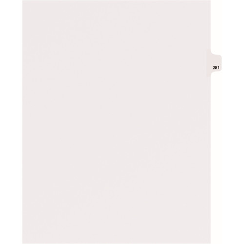 Avery Individual Legal Dividers Style, Letter Size, Side Tab #281 (82497)