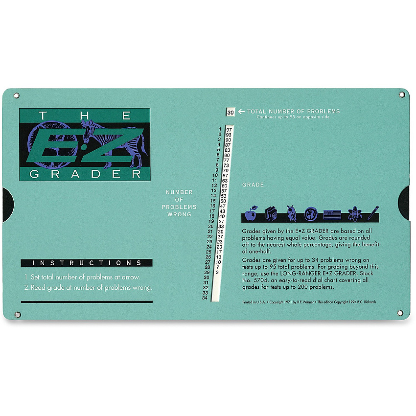 Advantus E-Z Grader Chart Skill Learning: Chart - 1 Each (5703)