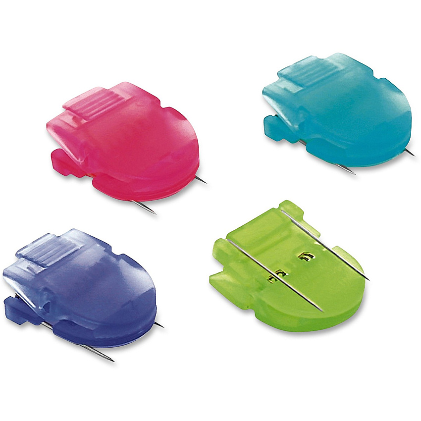 Advantus Brightly Colored Panel Wall Clips Jumbo - 60 Sheet Capacity - Assorted - Plastic - 10 / Box (75341)