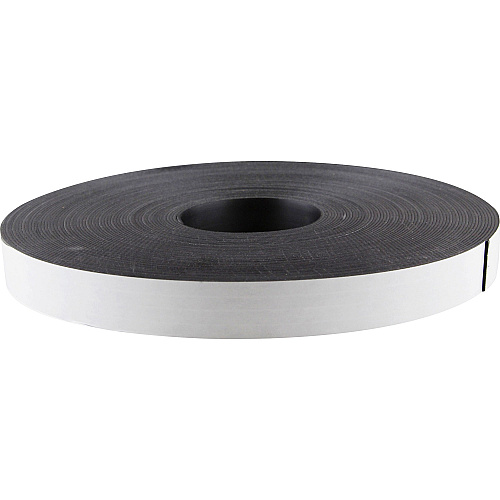 Baumgartens Zeus Magnetic Tape 33.33 yd Length x 1" Width - Black, White - Adhesive Backing - For Sign, Photo, Art, Crafting, Project, Picture, Business Card, Office, Room, Home, Classroom, ... Roll - 1 Roll (66100)