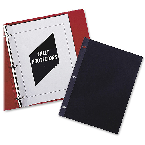 C-Line Sheet Protectors For Letter 8 1/2" x 11" Sheet - 3 x Holes - Ring Binder - Clear - Poly - 50 / Box (00032)