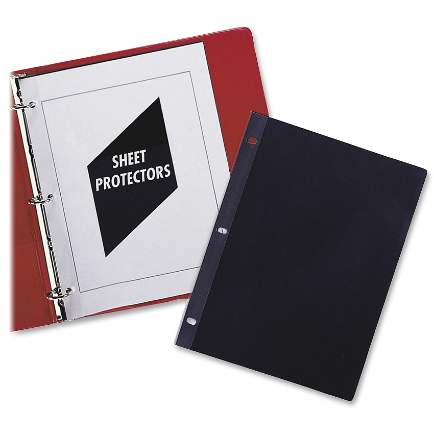 C-Line Sheet Protectors For Letter 8 1/2" x 11" Sheet - 3 x Holes - Ring Binder - Clear - Poly - 50 / Box (00032)
