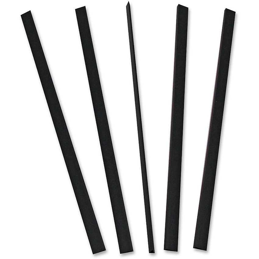 C-Line Binding Bars Only 11" Height x 0.1" Width x 11" Length - 0.12" Maximum Capacity - Black - 100 / Box (34551)