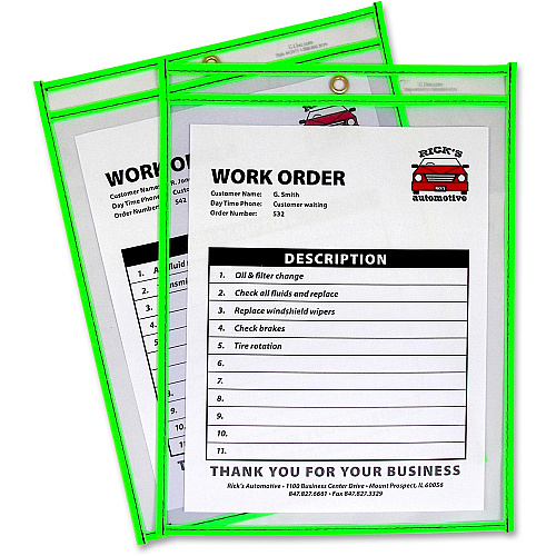 C-Line Neon Shop Ticket Holders, Stitched (43913) | OfficeCrave.com