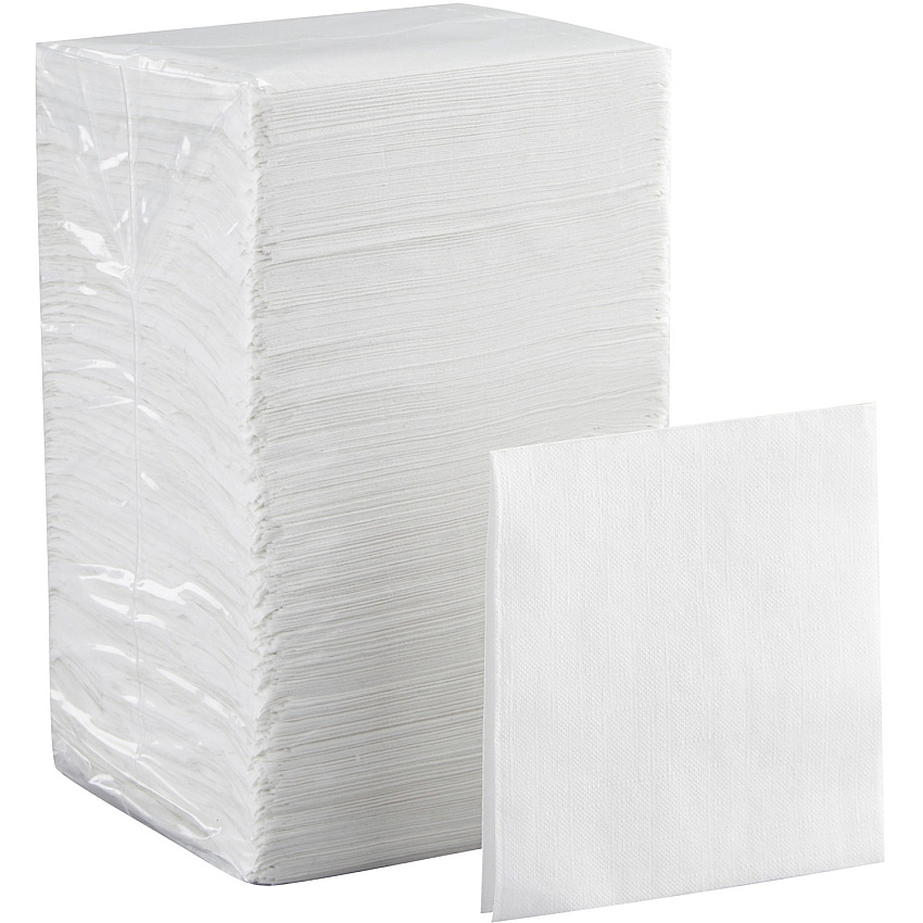 Dixie 1/4-Fold Beverage Napkin 1 Ply - 9.50" Width x 9.50" Length - White - 500 / Pack (96019)