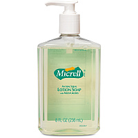 Micrell Antibacterial Lotion Soap Citrus Scent - 8 fl oz - Push Pump Dispenser - Kill Germs - Hand - Antibacterial - Anti-irritant, Bio-based - 1 Each (975212)