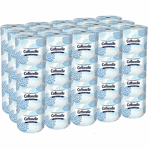Cottonelle 17713 Standard Toilet Paper, 2-Ply, 451 Sheets, 60 Rolls