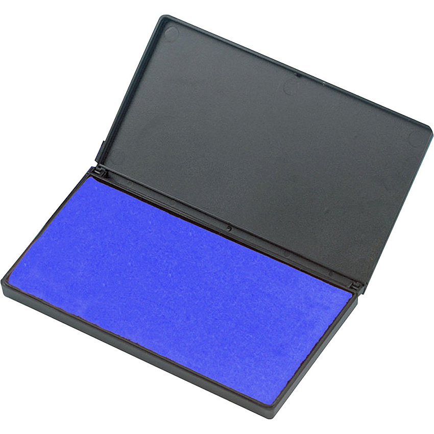 CLI Nontoxic Foam Ink Pads 2.8" Width x 4.3" Length - Foam Pad - Blue Ink - Blue - 1 Each (92215)