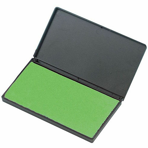 CLI Nontoxic Foam Ink Pads 2.8" Width x 4.3" Length - Foam Pad - Green Ink - Green - 1 Each (92225)