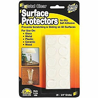 Scratch Guard Self-Adhesive Surface Protectors 0.75" Diameter - Circle - Self-adhesive - Clear - 20/Pack (88600)