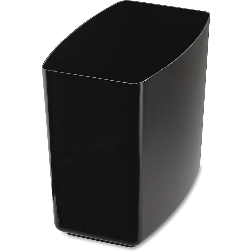 Officemate 2200 Series Wastebasket 5 gal Capacity - 12.5" Height x 13.8" Width x 8.4" Depth - Black - 1 Each (22262)