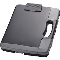 Officemate Portable Clipboard Storage Case Storage for Stationary - Charcoal - 1 Each (83301)