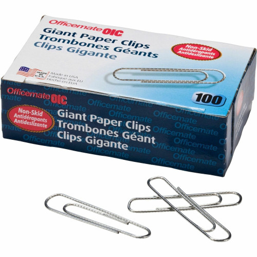 Officemate OIC Giant-size Non-skid Paper Clips (99915)