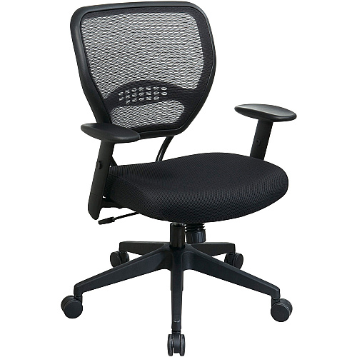 Office Star Professional Air Grid Back Managers Chair Black Seat Color - Mesh Seat Material - Mesh Back Material - Black Frame Color - 5-star Base - 1 Each (5500)