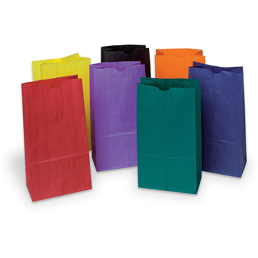 Creativity Street Kraft Bag Art Project, Craft Project, Bag, Hat - 11" Height x 6" Width - Assorted - Kraft - 28 / Pack (72140)