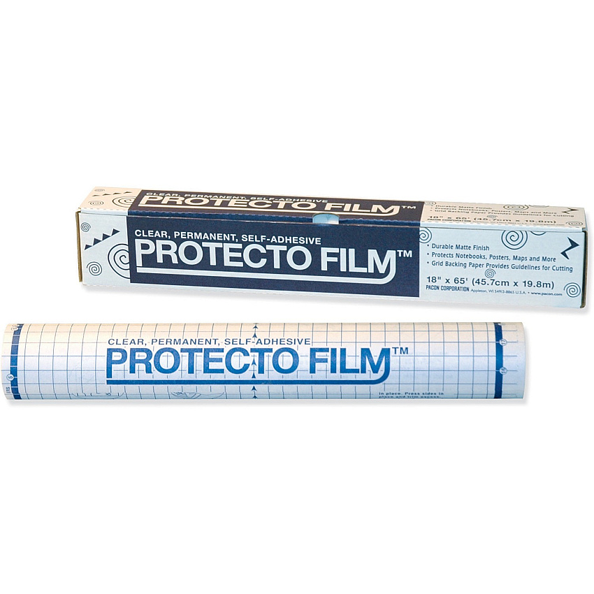 Protecto Clear Protecto Film Laminating Pouch/Sheet Size: 18" Width x 65 ft Length - Type N - Nonglare - for Poster, Maps, Presentation - Clear - 1 Roll (72350)