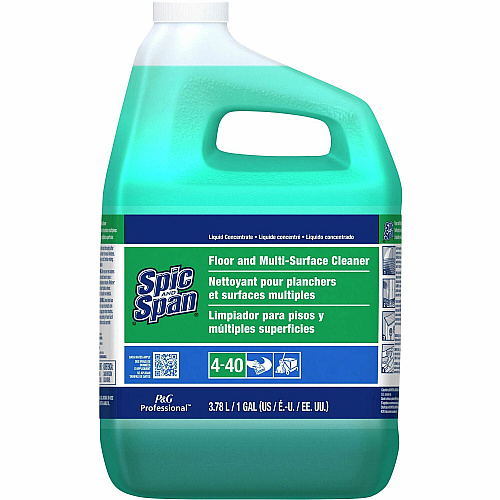 Spic and Span Floor and Multi-Surface Cleaner Concentrate Liquid - 128 fl oz (4 quart) - 1 Each - Green (02001)