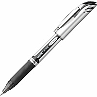 EnerGel EnerGel Deluxe Liquid Gel Pen 1 mm Bold Pen Point - Refillable - Black Ink - Gel-based - Silver Barrel - 1 Each (BL60A)