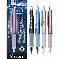 Pilot Dr. Grip Retractable Gel Rollerball Pens 0.7 mm Fine Pen Point - Refillable - Retractable - Black Ink - Gel-based - Assorted Barrel - 1 Each (36274)