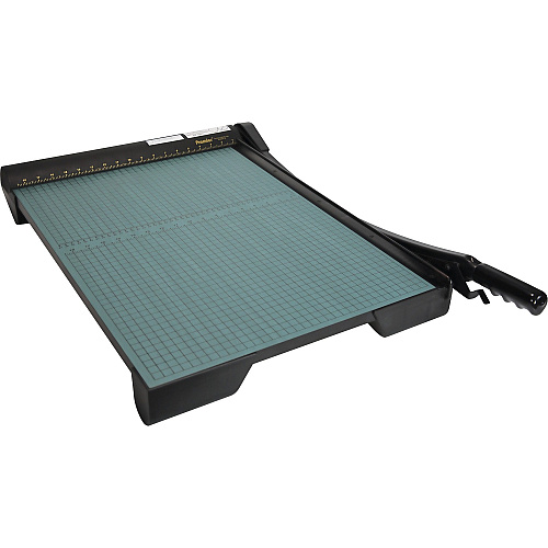 Premier Heavy-Duty Wood Series Paper Trimmers 20 Sheet Cutting Capacity - 1 Steel Blade - 24" Cutting Length - 5.6" Height x 26.8" Width x 37.8" Depth - Non-skid Rubber Feet, Heavy Duty, Locking Blade - Wood, Steel - Green - 1 Each (W24)