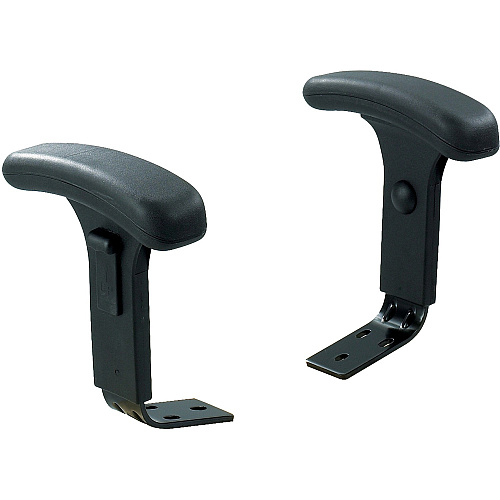 Safco Big & Tall Adjustable T-pad Arm Kit Black - 2 / Pair (3496BL)