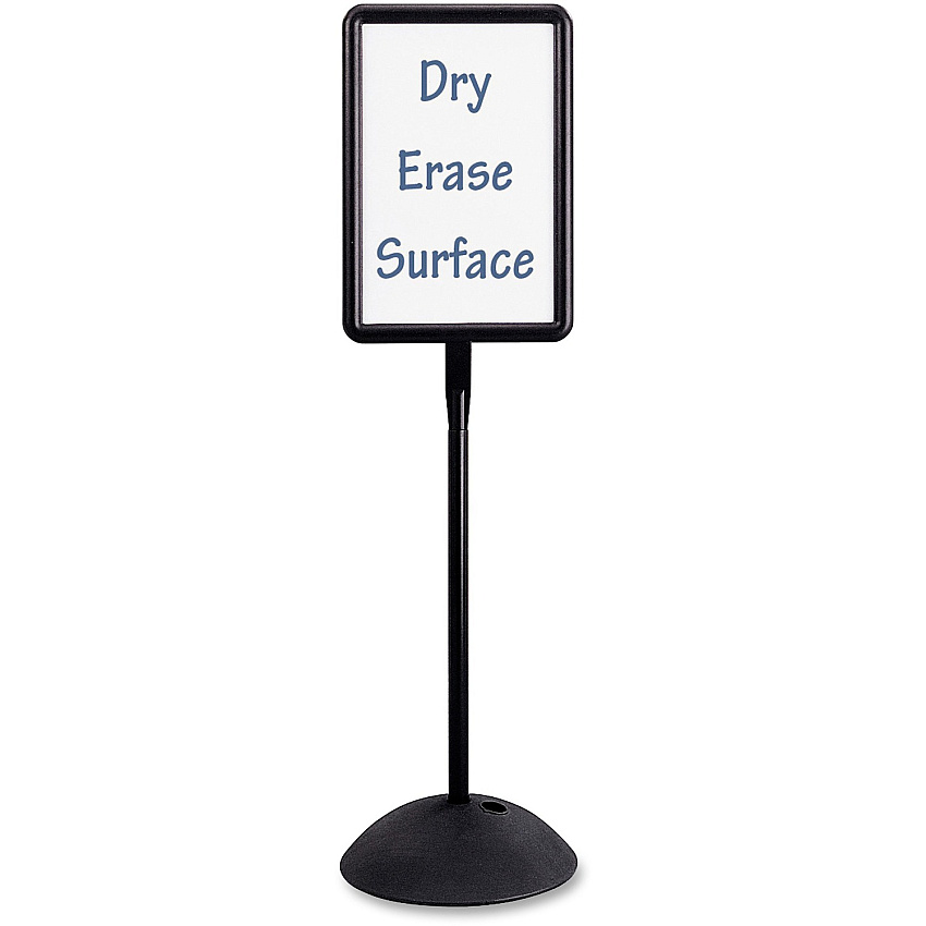 Safco Write Way Dual-sided Directional Sign 18" Width x 65" Height x 18" Depth - Rectangular Shape - Both Sides Display, Magnetic, Durable - Indoor, Outdoor, Office - Steel - 1 Each (4117BL)
