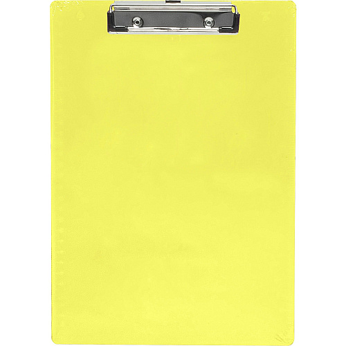 Saunders Neon Plastic Clipboards 0.50" Clip Capacity - Plastic - Neon Yellow - 1 Each (21595)