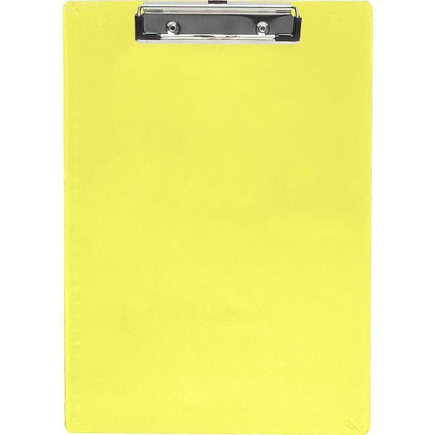 Saunders Neon Plastic Clipboards 0.50" Clip Capacity - Plastic - Neon Yellow - 1 Each (21595)