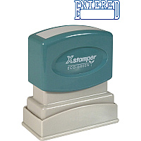 Xstamper ENTERED Open Space Title Stamp Message Stamp - ENTERED - 0.50