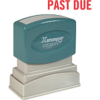 Xstamper PAST DUE Title Stamp Message Stamp - PAST DUE - 0.50